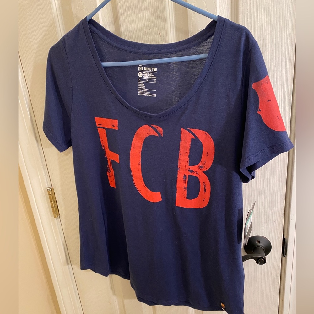 Nike FC Barcelona 2016 - 2017 Poly Core Womens Heritage Soccer Shirt-Navy Xl
